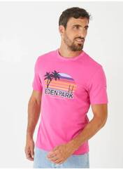 T-shirt rose EDEN PARK pour homme seconde vue