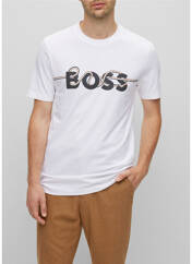 T-shirt blanc HUGO BOSS pour homme seconde vue