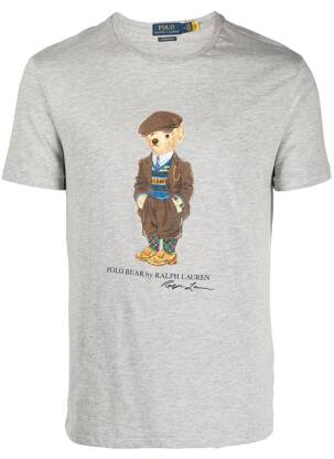 T-shirt gris RALPH LAUREN pour homme