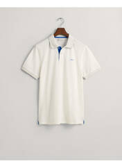 Polo blanc GANT pour homme seconde vue