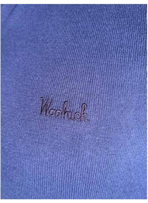 Polo bleu WOOLRICH pour homme