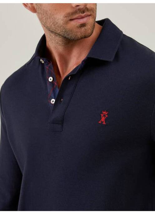 Polo bleu marine VICOMTE ARTHUR pour homme