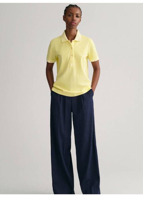 Polo jaune GANT pour femme