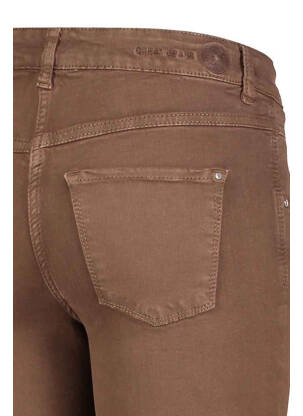 Jeans coupe slim marron MAC femme