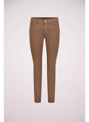 Jeans coupe slim marron MAC femme