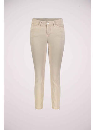 Jeans coupe droite beige MAC femme
