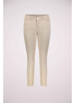 Jeans coupe droite beige MAC femme
