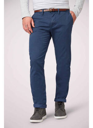 Pantalon chino bleu TOM TAILOR homme