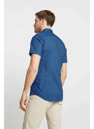 Chemise manches courtes bleu TOM TAILOR homme