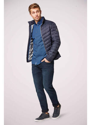 Chemise manches courtes bleu TOM TAILOR homme