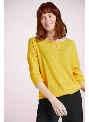 T-shirt jaune TOM TAILOR femme