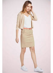 Jupe courte beige TOM TAILOR pour femme seconde vue