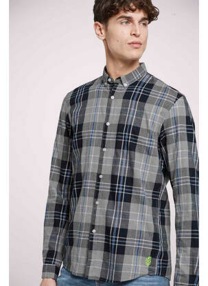 Chemise manches longues gris TOM TAILOR homme