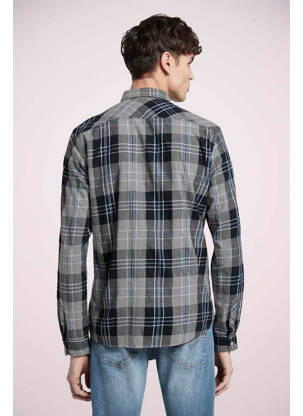 Chemise manches longues gris TOM TAILOR homme