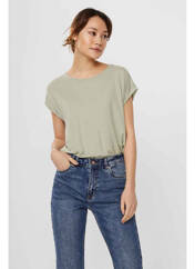 T-shirt vert VERO MODA pour femme seconde vue