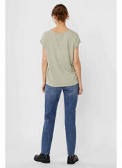 T-shirt vert VERO MODA pour femme seconde vue