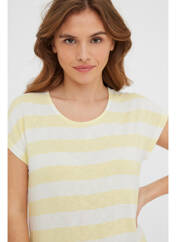 T-shirt jaune VERO MODA pour femme seconde vue