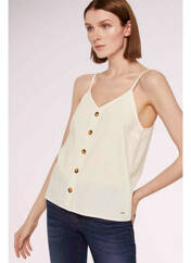 T-shirt beige TOM TAILOR pour femme seconde vue