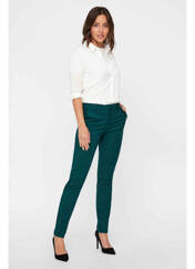 Pantalon chino vert VERO MODA pour femme seconde vue