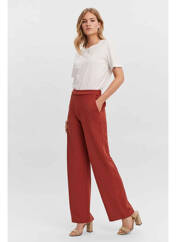 Pantalon large rouge VERO MODA pour femme seconde vue