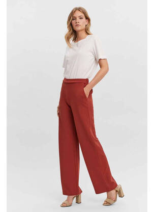 Pantalon large rouge VERO MODA femme