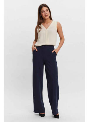 Pantalon droit bleu VERO MODA femme