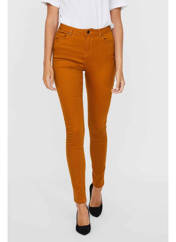 Jeans coupe slim marron VERO MODA pour femme seconde vue