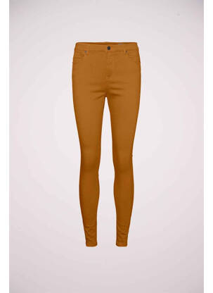 Jeans coupe slim marron VERO MODA femme