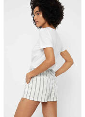 Short blanc VERO MODA pour femme seconde vue