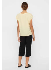 T-shirt jaune VERO MODA pour femme seconde vue