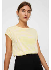 T-shirt jaune VERO MODA pour femme seconde vue