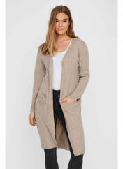 Gilet manches longues marron VERO MODA pour femme seconde vue