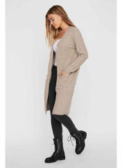 Gilet manches longues marron VERO MODA pour femme seconde vue