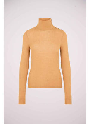 Pull col roulé marron VERO MODA femme