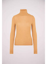 Pull col roulé marron VERO MODA femme