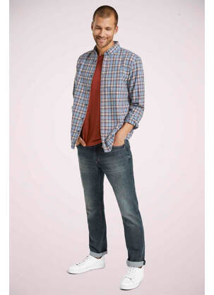 Chemise manches longues bleu TOM TAILOR homme