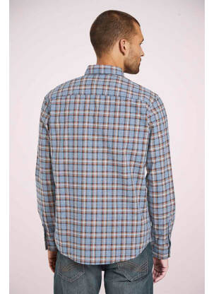 Chemise manches longues bleu TOM TAILOR homme