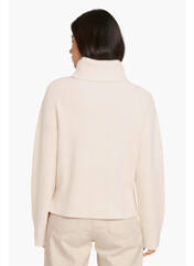 Pull col roulé beige TOM TAILOR pour femme seconde vue