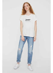 T-shirt blanc VERO MODA pour femme seconde vue