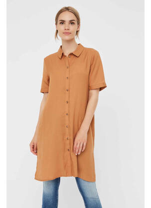 Robe courte marron VERO MODA femme