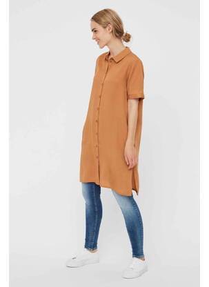 Robe courte marron VERO MODA femme