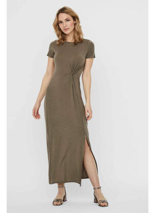 Robe longue vert VERO MODA pour femme