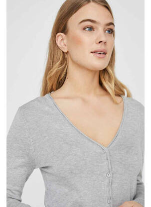Gilet manches longues gris VERO MODA femme