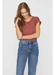 T-shirt rouge VERO MODA pour femme seconde vue