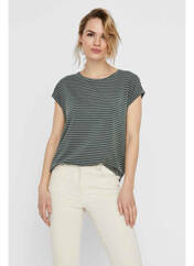 T-shirt vert VERO MODA pour femme seconde vue