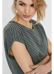 T-shirt vert VERO MODA pour femme seconde vue