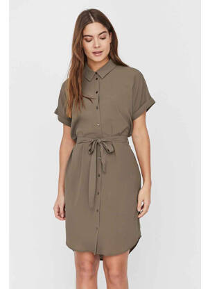 Robe courte gris VERO MODA pour femme