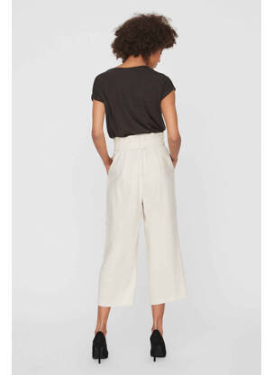 Pantalon 7/8 beige VERO MODA femme