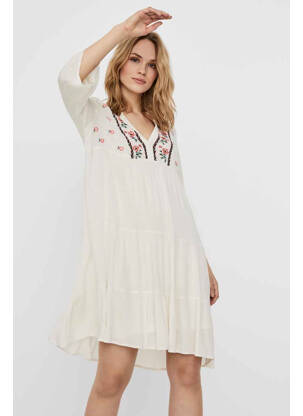 Robe courte beige VERO MODA femme