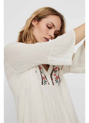 Robe courte beige VERO MODA femme